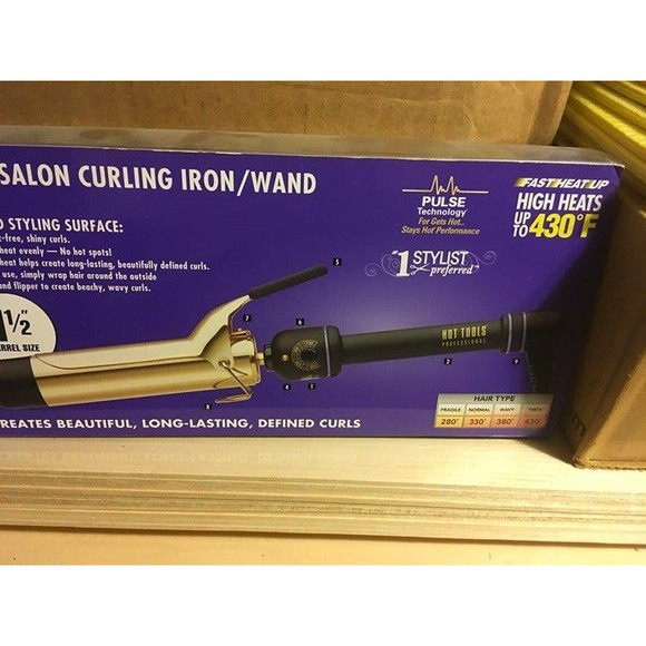 Hot Tools 1.5" Salon Curling Iron wand - Picture 6 of 6